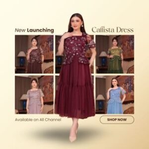 Calista Dress by Miss Nomi – Lebaran outfit | Dress | Dress Pesta | Dress Kondangan | outfit kekinian