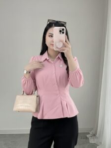 Allena Shirt Kemeja Wanita Katun Premium Model Terbaru
