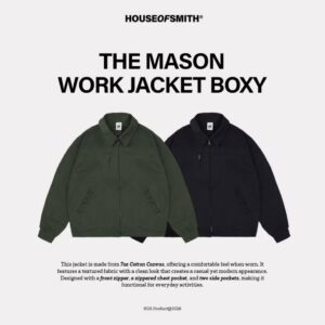 House of Smith Jaket Boxy Pria – The Mason Work Jacket Boxy – Work Jacket