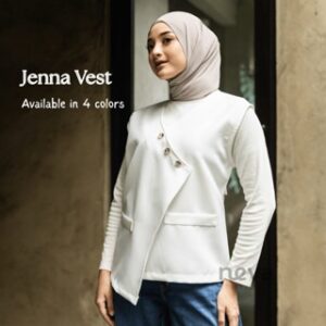 Neva Style – Jenna Vest Wanita Korean Style Bahan Semiwool/ Outer Rompi OOTD Casual Clean Outfit New
