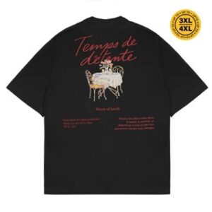 House of Smith Kaos Oversize Pria – Temps Oversize Black Tshirt #2 – Oversize T Shirt