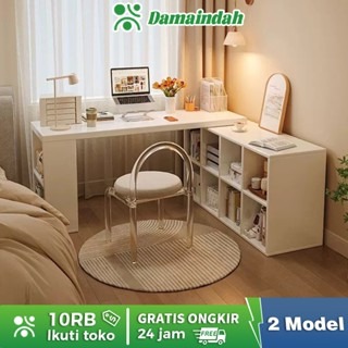 Damaindah Meja Komputer/Meja kantor/Meja Belajar(L Table) /Meja Kerja/Meja kombinasi /Meja tulis