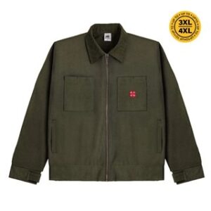 House of Smith Jaket Boxy Pria – Clover Boxy Cord Jacket Army #6 – Work Jacket