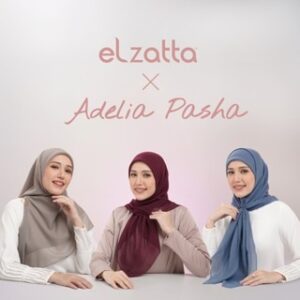 Elzatta Hijab Jilbab Kerudung Segi Empat Paris Polos Keisha Paris
