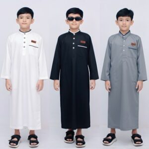 KawiKa – Jubah Anak Laki-Laki Usia 2-12 Tahun || Baju Gamis Koko Anak Cowok Panjang Bukhori Series