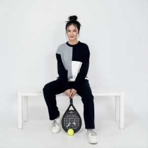 Lezahrasignature Setelan Olahraga Wanita Gisya Soft Babyterry Serap Keringat Size M-XXL Padel Pilates Jumbo Padel Oneset Sporty Zumba Sportwear