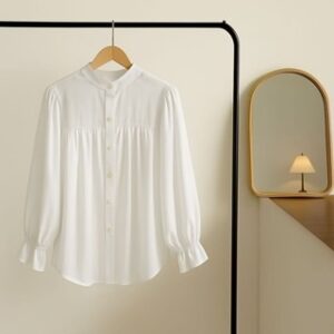 ALYSSA Blouse Kemeja Atasan wanita Kerut Depan Terbaru Rayon Twil Premium