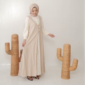 Rilley – Overall Rima Linen RC | Outfit Muslimah Casual Elegan Kekinian