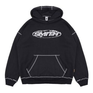 House of Smith Sweater Hoodie Oversize Pria – S World Hoodie Black #3