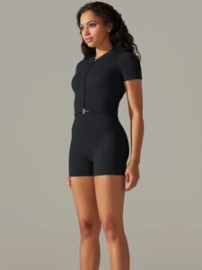 AKLOVER Celana Pendek Olahraga Wanita High Waist Yoga Baju Gym Wanita Sportwear Set