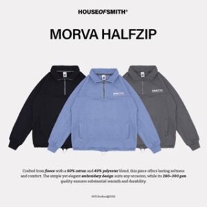 House of Smith Jaket Pria – Morva Halfzip – Half Zipper Jacket