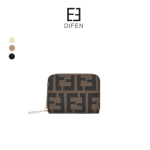 DIFEN Dompet Wanita Pendek Koin Kartu Korean Style Import Dompet Koin Premium Mini  wanita terbaru 2025