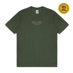 House of Smith Kaos Pria Lengan Pendek – Type 001 Tshirt Army – T Shirt