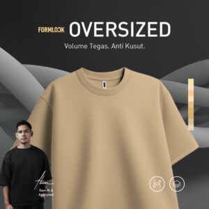 No Void Minds FORMLOCK TPF Oversized T-Shirt | Wheat