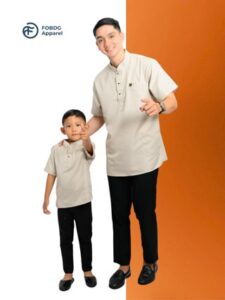 FOBDG Koko Kurta Sindur Anak Lengan Pendek Kancing Snap Premium Laki Laki Terbaru