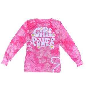 Fakelab Pink Women Long Sleeve Jersey Running 100gsm / Girl Power Dry Fit Century / Kaos Lari Wanita Lengan Panjang / Olah Raga Bunga / Flower  Sportwear