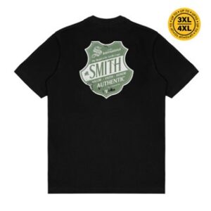 House of Smith Kaos Pria Lengan Pendek – Green Bagde Tshirt Black – T Shirt