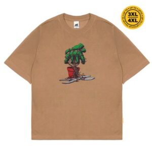 House of Smith Kaos Oversize Pria – Bonsai Oversized Tshirt Cappucino – Oversize T Shirt