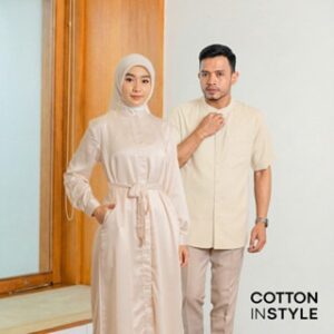 COTTON INSTYLE – Serena Sarimbit Couple | Atasan Tunik Wanita & Baju Koko Pria Katun | Outfit Ramadhan Lebaran 2026