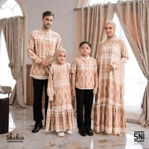 Shahia Servantina – Aruna Famset Sarimbit Lebaran Dress Gamis Koko Couple Ayah Ibu & Anak