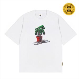 House of Smith Kaos Oversize Pria – Bonsai Oversized Tshirt White – Oversize T Shirt