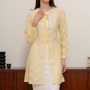 Azelia Tunik Wanita Motif Bunga Lengan Panjang | Tunic Bahan Crepe Fashion Muslim Cewek E.211