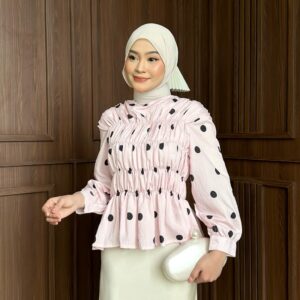 Jelena Polka Blouse / Formee Outfit / Blouse Polkadot / Blouse Simple / Atasan Wanita