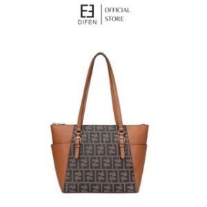 DIFEN Tas Wanita Tas Totebag Monogram Wanita Korean Style Import Tas Wanita Terbaru 2025 Tas Fashion Modern