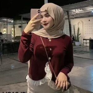 Blouse Sabrina Wanita knit premium| Atasan semi crop korean stayle Kekinian | Bahan Adem melar