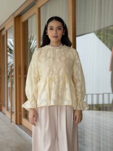 Mayoutfit Zhara Blouse | Blus Wanita Baju Kurung Malaysia Raya Melayu Lebaran Kondangan Outfit
