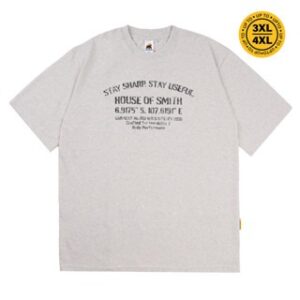 House of Smith Kaos Oversize Pria – Commando Oversized Tshirt Heather Grey – Oversize T Shirt