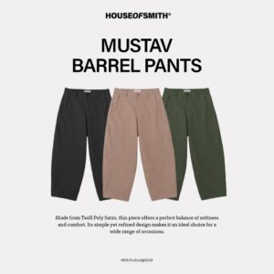 House of Smith Celana Pria – Mustav Barrel Pants – Long Barrel Pants