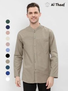 Althaaf Baju Koko Tangan Panjang Full Katun – 0229 – Baju Muslim Pria