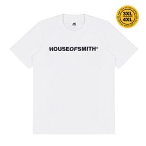 House of Smith Kaos Pria Lengan Pendek – Logo Type TShirt White – T Shirt