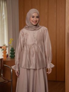 Mayoutfit Lunaya Blouse | Blus Wanita Baju Kurung Malaysia Raya Melayu Lebaran Kondangan Outfit