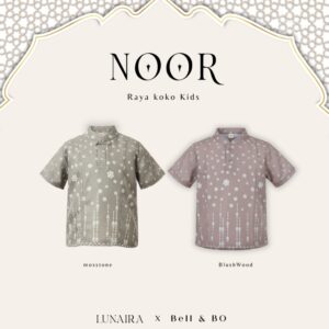 BELL & BO – Noor Raya Koko Kids Collection Baju Anak COWO Baju Lebaran Couple Anak Size 1-8 Tahun