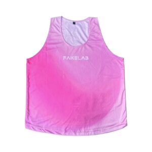 Fakelab Singlet Jersey Pink Running 100gsm / Tiedye Dry Fit Century / Lekbong / Kaos Lari Wanita / Olah Raga /Sleeve Less  Sportwear