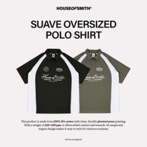 House of Smith Polo Shirt Oversize – Suave Oversized Polo Shirt – Kaos Polo Oversize Pria