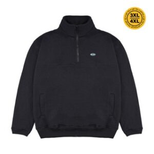 House of Smith Jaket Pria – Seize Halfzip Black – Half Zipper Jacket