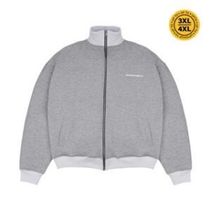 House of Smith Jaket Tracktop Boxy Pria – Trap Tracktop Boxy Heather Grey – Jacket