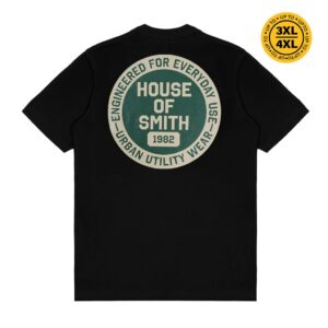 House of Smith Kaos Pria Lengan Pendek – Squad Tshirt Black #2 – T Shirt