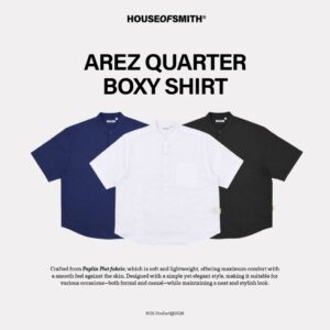House of Smith Kemeja Boxy Pria – Arez Quarter Boxy Shirt – Boxy Shirt