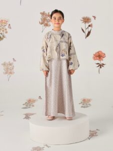 Geulis.id KIDS NAWARA MAXI DRESS / DRESS ANAK / SARIMBIT LEBARAN / BAJU LEBARAN / SAMASTA SERIES