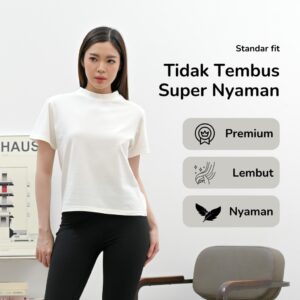 SONIA Women’s Basic Active Top B1010270 | PREMIUM baju basic all day olahraga wanita lengan pendek | top sportwear wanita kaos