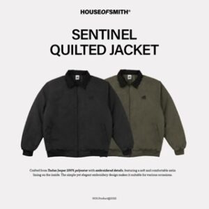 House of Smith Jaket Bomber Pria – Sentinel Quilted Jacket – Jacket