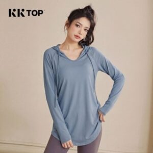 KKTOP – Baju Olahraga Wanita Atasan Hoodie Olahraga Kaos Lengan Panjang Sport Gym (KP001)