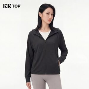 KKTOP – Jaket Olahraga Wanita Jaket Anti UV UPF 50+ Baju Gym Atasan Olahraga Yoga Cepat Kering(J007)