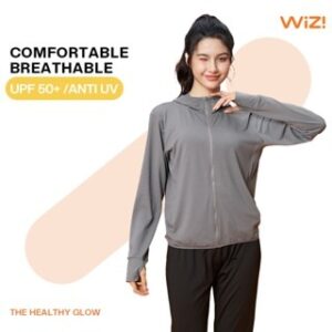 WiZi Jaket Airism Anti UV Baju Olahraga Wanita Airy Jaket Pelindung Matahari Wanita UPF50+ (MT02)