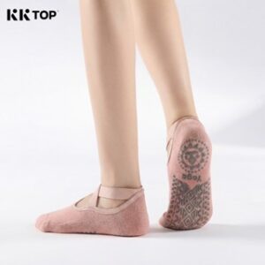 KKTOP – Kaos Kaki Yoga Anti Slip Wanita Olahraga Lembut Breathable (AK011)