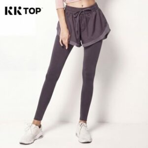 KKTOP – Legging 2 in 1 Wanita High Waist – Gym, Yoga, Running, Badminton (C005)